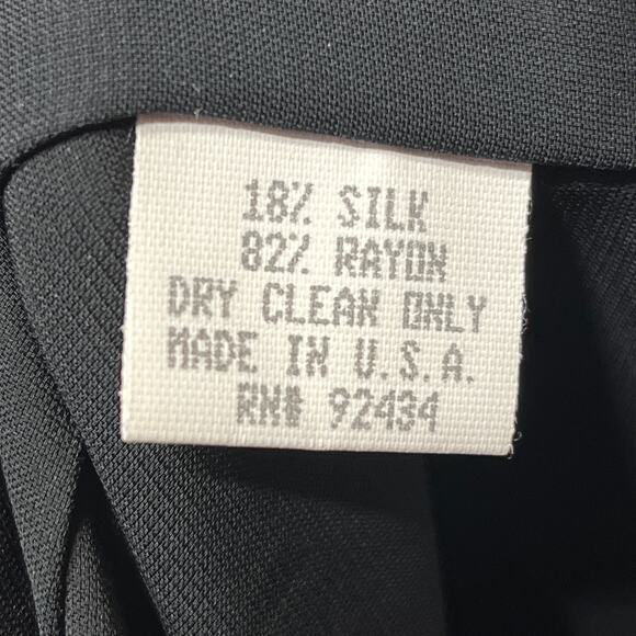 Lynn Lugo VTG Y2K Dress Silk Maxi Velvet Navy Sleeveless Evening Party Formal 6 - Picture 8 of 8